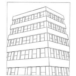 Coloring page: Skyscraper (Buildings and Architecture) #65817 - Printable coloring pages