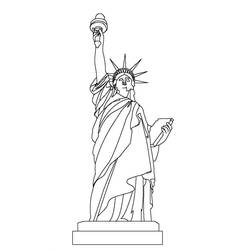 Statue of Liberty (Buildings and Architecture) coloring page #218898 to print and color