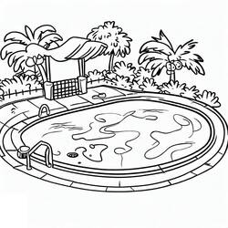 Coloring page: Swimming Pool (Buildings and Architecture) #186036 - Free Printable Coloring Pages