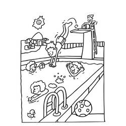Coloring page: Swimming Pool (Buildings and Architecture) #186039 - Free Printable Coloring Pages