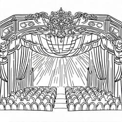 Theater - Free printable coloring pages