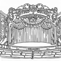 Coloring pages: Theater - Free Printable Coloring Pages