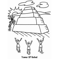 Coloring page: Tower of Babel (Buildings and Architecture) #213650 - Free Printable Coloring Pages