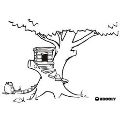 Coloring page: Tree House (Buildings and Architecture) #66023 - Printable coloring pages
