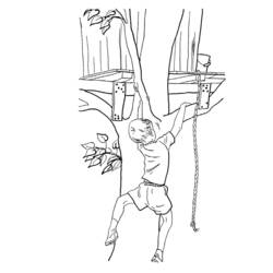 Coloring page: Tree House (Buildings and Architecture) #66058 - Printable coloring pages