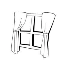 Coloring page: Window (Buildings and Architecture) #168792 - Free Printable Coloring Pages