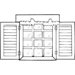 Coloring page: Window (Buildings and Architecture) #168793 - Free Printable Coloring Pages