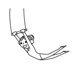 Coloring pages: Acrobat - Free Printable Coloring Pages