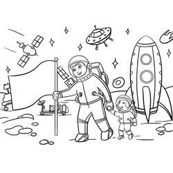 Astronaut (Careers and Professions) coloring page #184413 to print and color