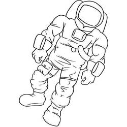 Astronaut (Careers and Professions) coloring page #184424 to print and color