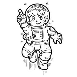 Astronaut (Careers and Professions) coloring page #184456 to print and color