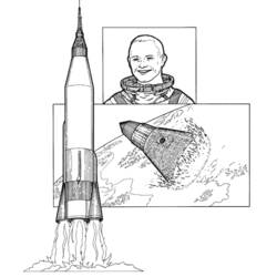 Astronaut (Careers and Professions) coloring page #87634 to print and color