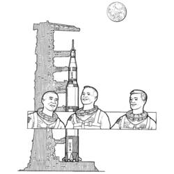 Astronaut (Careers and Professions) coloring page #87640 to print and color