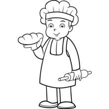 Coloring pages: Baker - Free Printable Coloring Pages