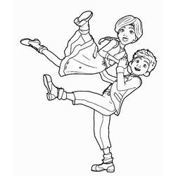 Coloring pages: Ballerina - Free Printable Coloring Pages