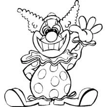 Clown (Careers and Professions) coloring page #90898 to print and color