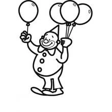 Clown (Careers and Professions) coloring page #90950 to print and color