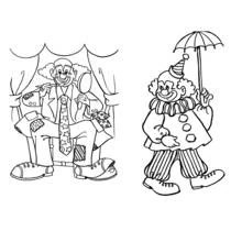 Clown (Careers and Professions) coloring page #90970 to print and color