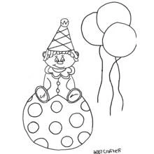 Clown (Careers and Professions) coloring page #90996 to print and color