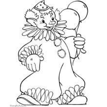 Clown (Careers and Professions) coloring page #91049 to print and color