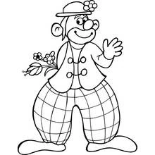 Clown (Careers and Professions) coloring page #91119 to print and color