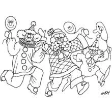 Clown (Careers and Professions) coloring page #91193 to print and color