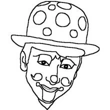 Clown (Careers and Professions) coloring page #91222 to print and color
