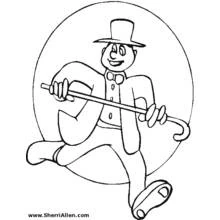 Dancer (Careers and Professions) coloring page #92121 to print and color