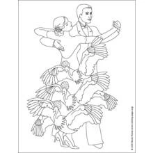 Dancer (Careers and Professions) coloring page #92141 to print and color