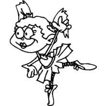 Dancer (Careers and Professions) coloring page #92159 to print and color