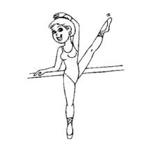 Dancer (Careers and Professions) coloring page #92160 to print and color