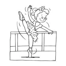 Dancer (Careers and Professions) coloring page #92178 to print and color