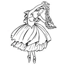 Dancer (Careers and Professions) coloring page #92182 to print and color