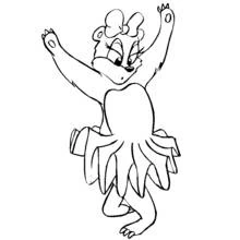 Dancer (Careers and Professions) coloring page #92199 to print and color