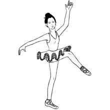 Dancer (Careers and Professions) coloring page #92234 to print and color