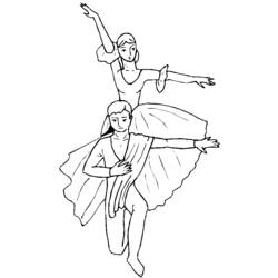 Dancer (Careers and Professions) coloring page #92293 to print and color