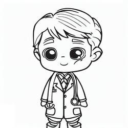 Coloring page: Doctor (Careers and Professions) #187851 - Free Printable Coloring Pages