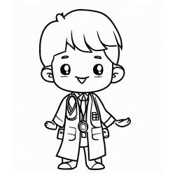 Doctor (Careers and Professions) coloring page #187853 to print and color