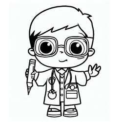 Coloring page: Doctor (Careers and Professions) #187854 - Free Printable Coloring Pages