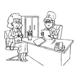 Doctor (Careers and Professions) coloring page #187856 to print and color