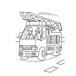 Firefighter (Careers and Professions) coloring page #105578 to print and color