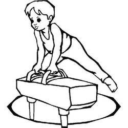 Coloring pages: Gymnastic - Free Printable Coloring Pages