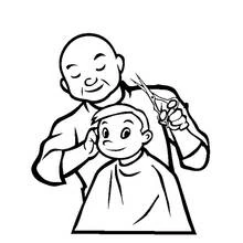 Coloring page: Hairdresser (Careers and Professions) #91245 - Free Printable Coloring Pages