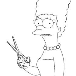 Coloring page: Hairdresser (Careers and Professions) #91264 - Free Printable Coloring Pages