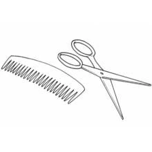 Coloring page: Hairdresser (Careers and Professions) #91267 - Free Printable Coloring Pages