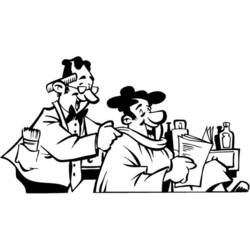 Coloring page: Hairdresser (Careers and Professions) #91271 - Free Printable Coloring Pages