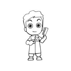 Coloring page: Hairdresser (Careers and Professions) #91313 - Free Printable Coloring Pages