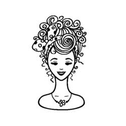 Coloring page: Hairdresser (Careers and Professions) #91338 - Free Printable Coloring Pages