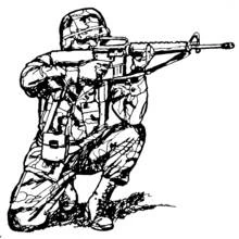 Military (Careers and Professions) coloring page #102123 to print and color