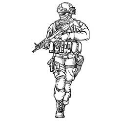 Military (Careers and Professions) coloring page #181112 to print and color